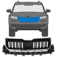 Grill do Skoda Kodiaq 2016-2023 / Zestaw 7546