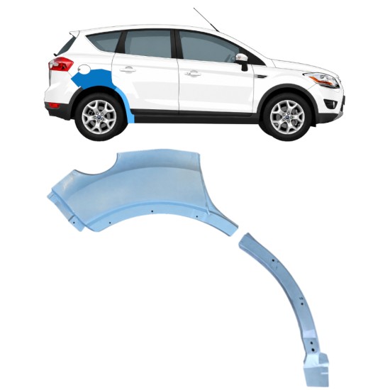 Reperaturka błotnika tylnego do Ford Kuga 2008-2013 / Prawa / Zestaw 17082