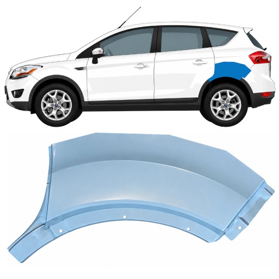 Reperaturka błotnika tylnego część tylna do Ford Kuga 2008-2013 / Lewa 17066