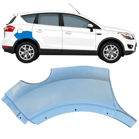 Reperaturka błotnika tylnego część tylna do Ford Kuga 2008-2013 / Prawa 17065