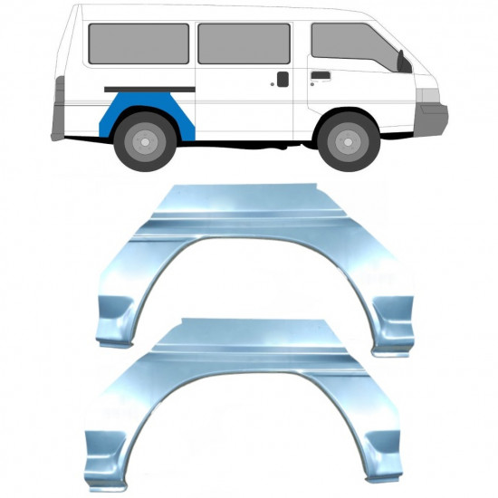 Reperaturka błotnika tylnego do Mitsubishi L300 1986- / Lewa+Prawa / Zestaw 9418