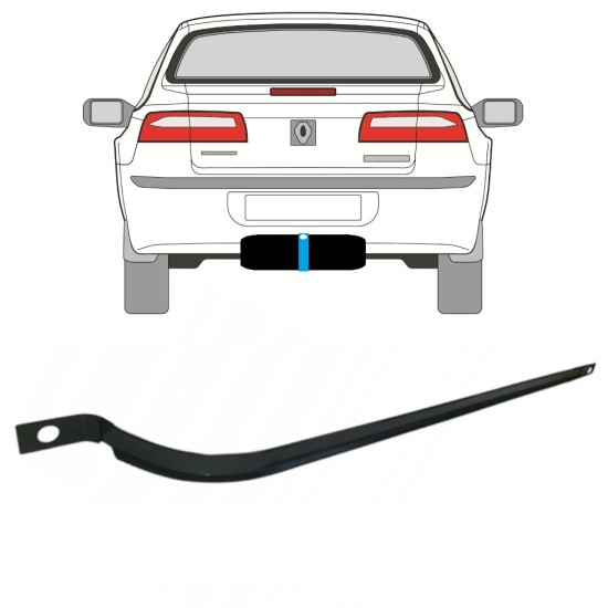 Obejmy zbiornika paliwa do Renault Laguna II 2001-2007 14956