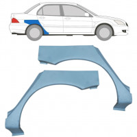 Reperaturka błotnika tylnego do Mitsubishi Lancer 2003-2008 / Lewa+Prawa / Zestaw 9210