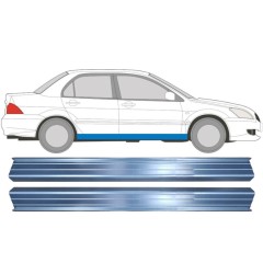 Reperaturka progu do Mitsubishi Lancer 2003-2008 / Lewa+Prawa / Zestaw 11359
