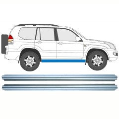 Reperaturka progu do Toyota Land Cruiser J120 2003-2010 / Lewa = Prawa (symetryczny) / Zestaw 10578