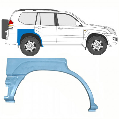 TOYOTA LAND CRUISER 2003-2010 5 DRZWIOWY REPERATURKA BŁOTNIKA TYLNEGO / PRAWA STRONA