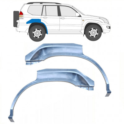 Reperaturka błotnika tylnego do Toyota Land Cruiser 2003-2010 / Lewa+Prawa / Zestaw 9959