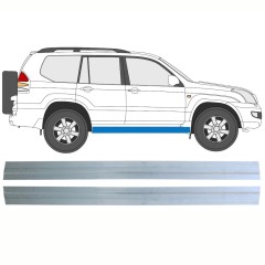 Reperaturka progu wewnętrzna do Toyota Land Cruiser J120 2003-2010 / Lewa+Prawa / Zestaw 16131