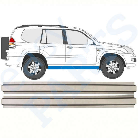 Reperaturka progu wewnętrzna do Toyota Land Cruiser 2003-2010 / Lewa = Prawa (symetryczny) / Zestaw 10082