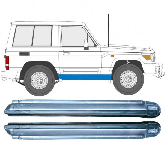 Reperaturka progu do Toyota Land Cruiser 1984-1993 / Lewa+Prawa / Zestaw 9479