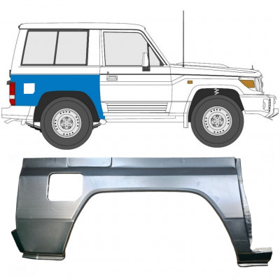 Reperaturka błotnika tylnego do Toyota Land Cruiser 1984-1993 / Prawa 7056