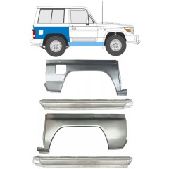 Pełny próg + reperaturka błotnika tylnego do Toyota Land Cruiser J70 1984- / Zestaw 11480