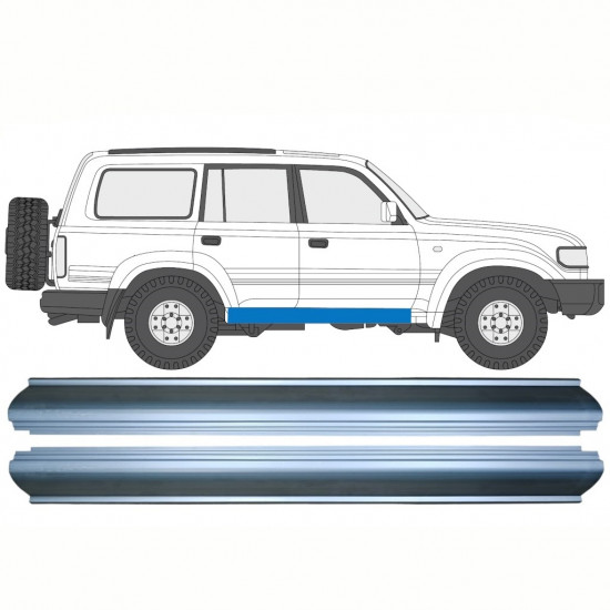 Reperaturka progu do Toyota Land Cruiser 1990-1996 / Lewa = Prawa (symetryczny) / Zestaw 10242