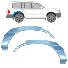 Reperaturka błotnika tylnego do Toyota Land Cruiser J100 1998-2007 / Lewa+Prawa / Zestaw 9766