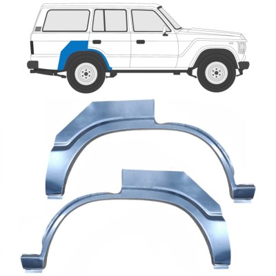 Reperaturka błotnika tylnego do Toyota Land Cruiser J60 1980-1990 / Lewa+Prawa / Zestaw 16147