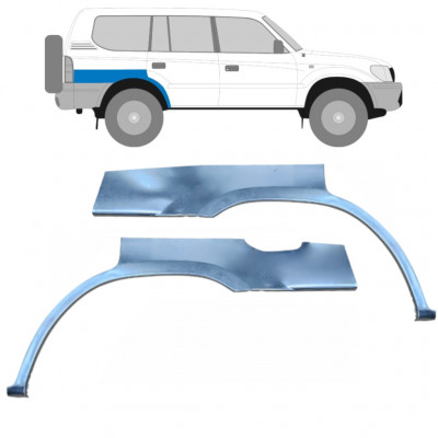 Reperaturka błotnika tylnego do Toyota Land Cruiser 1996-2002 / Lewa+Prawa / Zestaw 9235