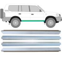 Reperaturka progu wewnętrzna + zewnętrzna do Toyota Land Cruiser J90 1996-2002 / Lewa+Prawa / Zestaw 14854 Reperaturka progu wewnętrzna + zewnętrzna do Toyota Land Cruiser J90 1996-2002 / Lewa+Prawa / Zestaw 14854