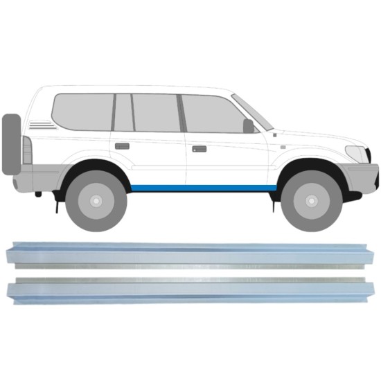 Reperaturka progu wewnętrzna do Toyota Land Cruiser J90 1996-2002 / Lewa+Prawa / Zestaw 14851 Reperaturka progu wewnętrzna do Toyota Land Cruiser J90 1996-2002 / Lewa+Prawa / Zestaw 14851
