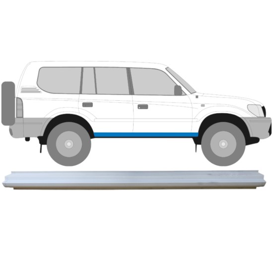Reperaturka progu do Toyota Land Cruiser J90 1996-2002 / Lewa = Prawa (symetryczny) 14846 Reperaturka progu do Toyota Land Cruiser J90 1996-2002 / Lewa = Prawa (symetryczny) 14846