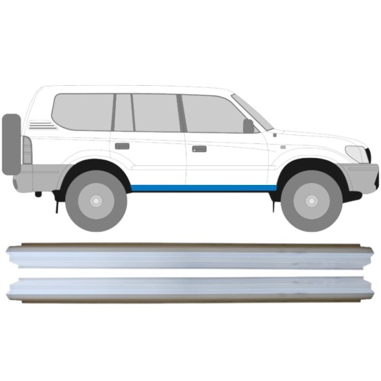 Reperaturka progu do Toyota Land Cruiser J90 1996-2002 / Lewa+Prawa / Zestaw 14849