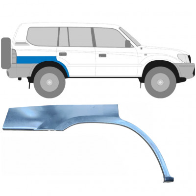 TOYOTA LAND CRUISER 1996-2002 5-D REPERATURKA BŁOTNIKA TYLNEGO / PRAWA STRONA