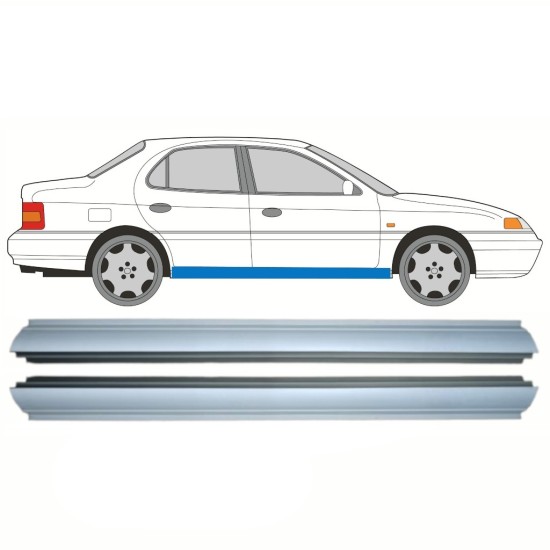 Reperaturka progu do Hyundai Lantra 1990-1995 / Lewa = Prawa (symetryczny) / Zestaw 10322