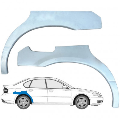 Reperaturka błotnika tylnego do Subaru Legacy 1998-2004 / Lewa+Prawa / Zestaw 9189