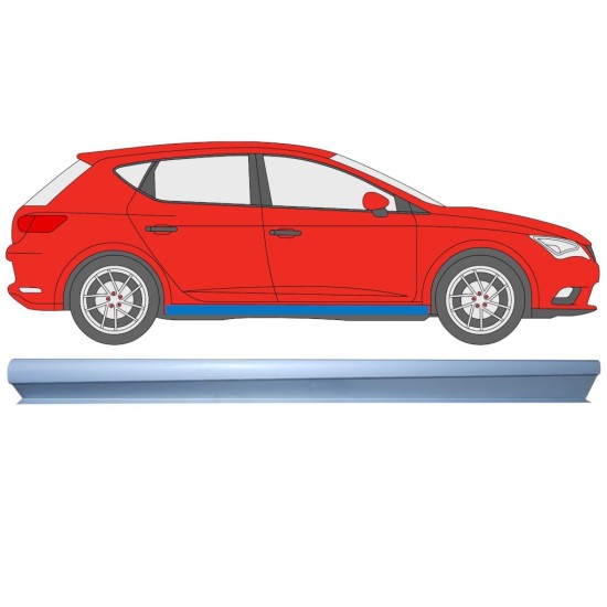 Reperaturka progu część dolna do Seat Leon 2012-2020 / Prawa 16982