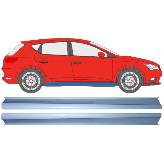 Reperaturka progu część dolna do Seat Leon 2012-2020 / Lewa+Prawa / Zestaw 16984