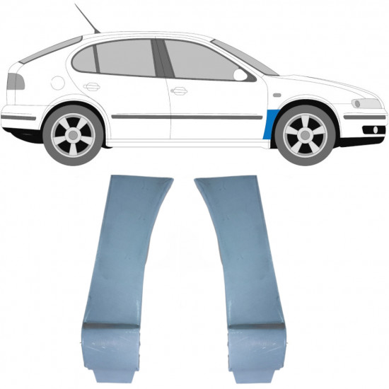 Reperaturka błotnika przedniego do Seat Leon 1999-2004 / Lewa+Prawa / Zestaw 10593