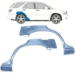 Reperaturka błotnika tylnego do Lexus RX 1998-2003 / Lewa+Prawa / Zestaw 9947