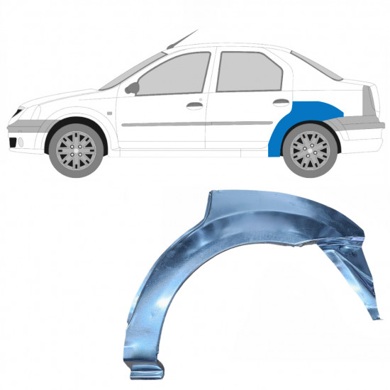 Reperaturka błotnika tylnego do Dacia Logan 2004-2009 / Lewa 8896