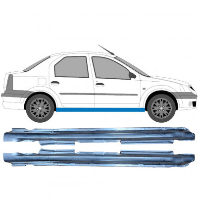 Pełny próg do Dacia Logan 2004-2009 / Lewa+Prawa / Zestaw 6466