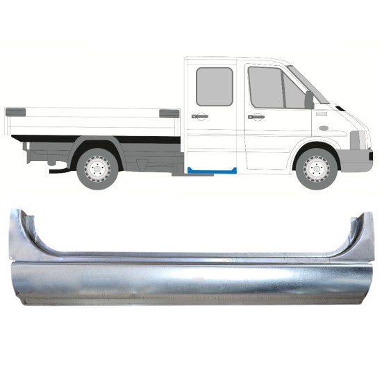 Reperaturka progu drzwi tylnych do Volkswagen LT 1996-2005 / Lewa = Prawa (symetryczny) 16390