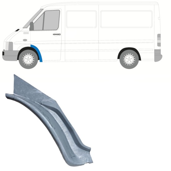 Reperaturka błotnika przedniego wewnętrzna do Volkswagen LT 1996-2005 / Lewa 16603