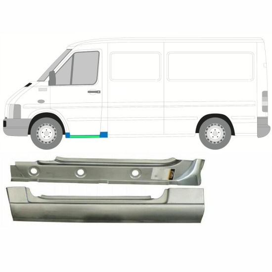 Reperaturka progu przedniego wewnętrzna + zewnętrzna do Volkswagen LT 1996-2005 / Lewa 16583