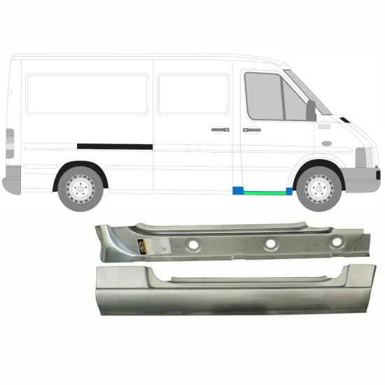 Reperaturka progu przedniego wewnętrzna + zewnętrzna do Volkswagen LT 1996-2005 / Prawa 16582
