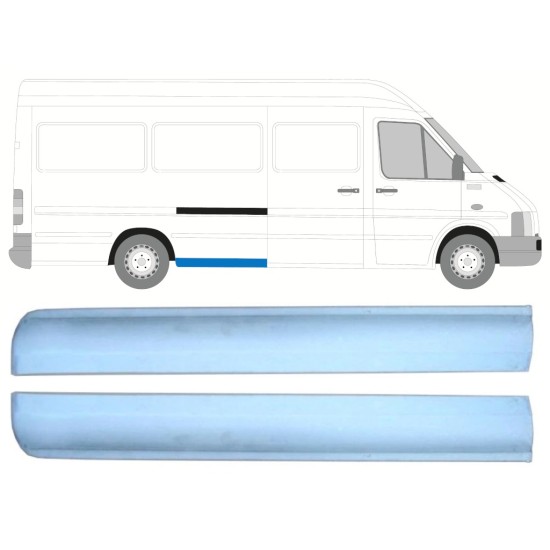 Reperaturka błotnika tylnego część przednia do Volkswagen LT 1996-2005 / Lewa+Prawa / Zestaw 16547