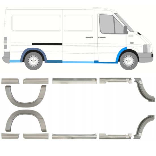 Zestaw reperaturek do Volkswagen LT 1996-2005 / Lewa+Prawa / 14388