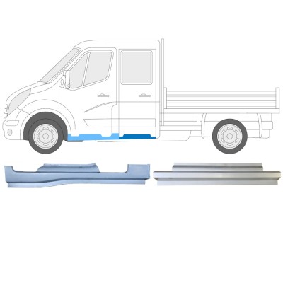 Zestaw reperaturek do Renault Master 2010- / Lewa / Podwójna kabina / 14912