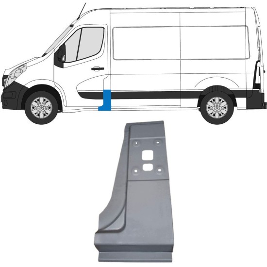 Reperaturka słupka do Opel Movano 2010-2021 / Lewa 16919