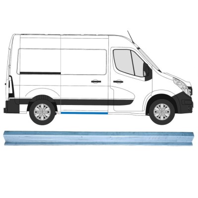 Reperaturka progu drzwi przesuwnych do Renault Master 2010- / Prawa 14917