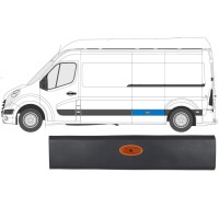 Listwa boczna z lampą do Opel Movano 2010-2021 / Lewa / Zestaw 13257