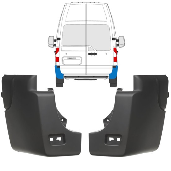 Narożnik zderzaka tylnego do Renault Master 2010-2024 / Lewa+Prawa / Zestaw 17238