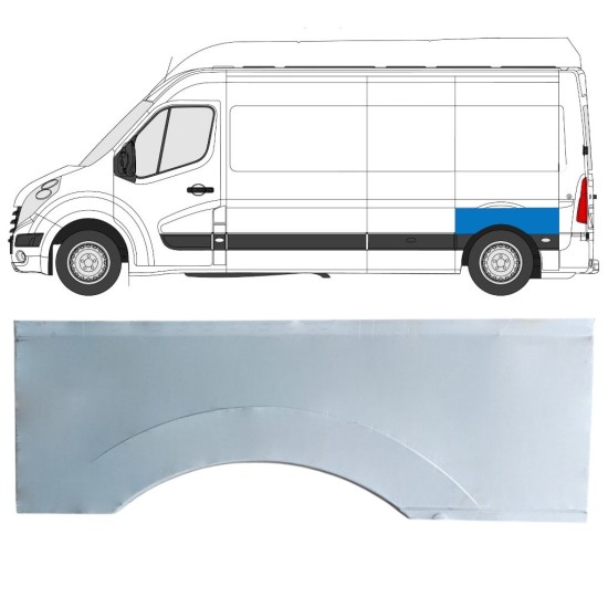 Reperaturka błotnika tylnego do Opel Movano 2010-2021 / Lewa 16822