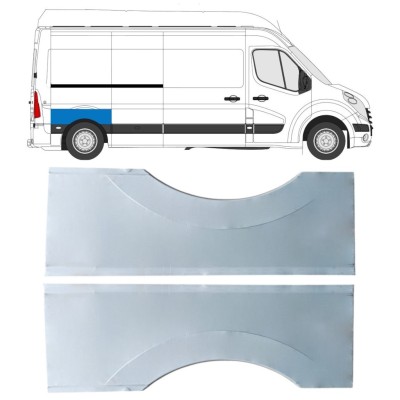 Reperaturka błotnika tylnego do Renault Master 2010- / Lewa+Prawa / Zestaw 16820