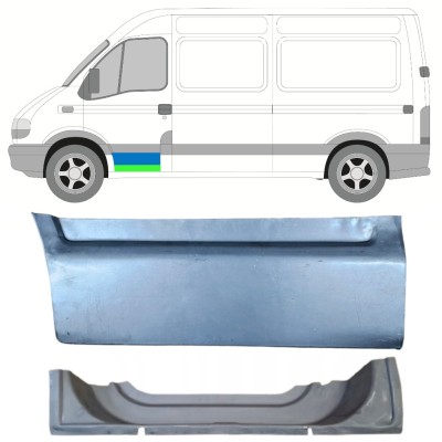 Reperaturka drzwi przednich wewnętrzna + zewnętrzna do Nissan Interstar 2002-2010 / Lewa 16881