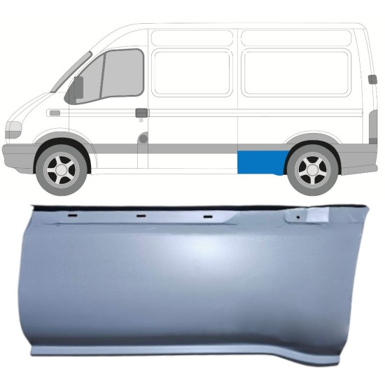 Reperaturka błotnika tylnego do Renault Master 1998-2010 / Lewa 16904