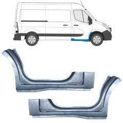 Reperaturka progu drzwi przednich do Opel Movano 2010-2021 / Lewa+Prawa 15295