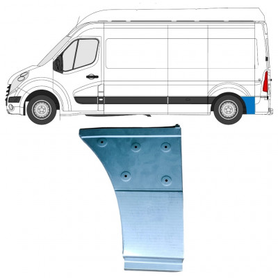 Reperaturka błotnika tylnego część dolna za kołem do Renault Master 2010- / Lewa 12853